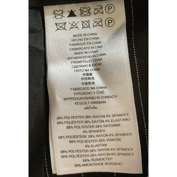 Michael Kors Women's Dress Pinstripe Pants Size 10, Black - Picture 6 of 6